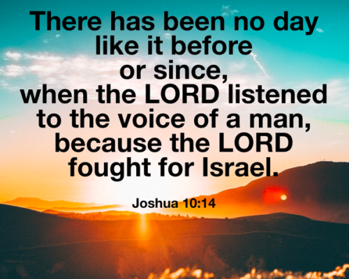 Yehoshua (Joshua) 10 - "Will Elohim fight every battle for you?"